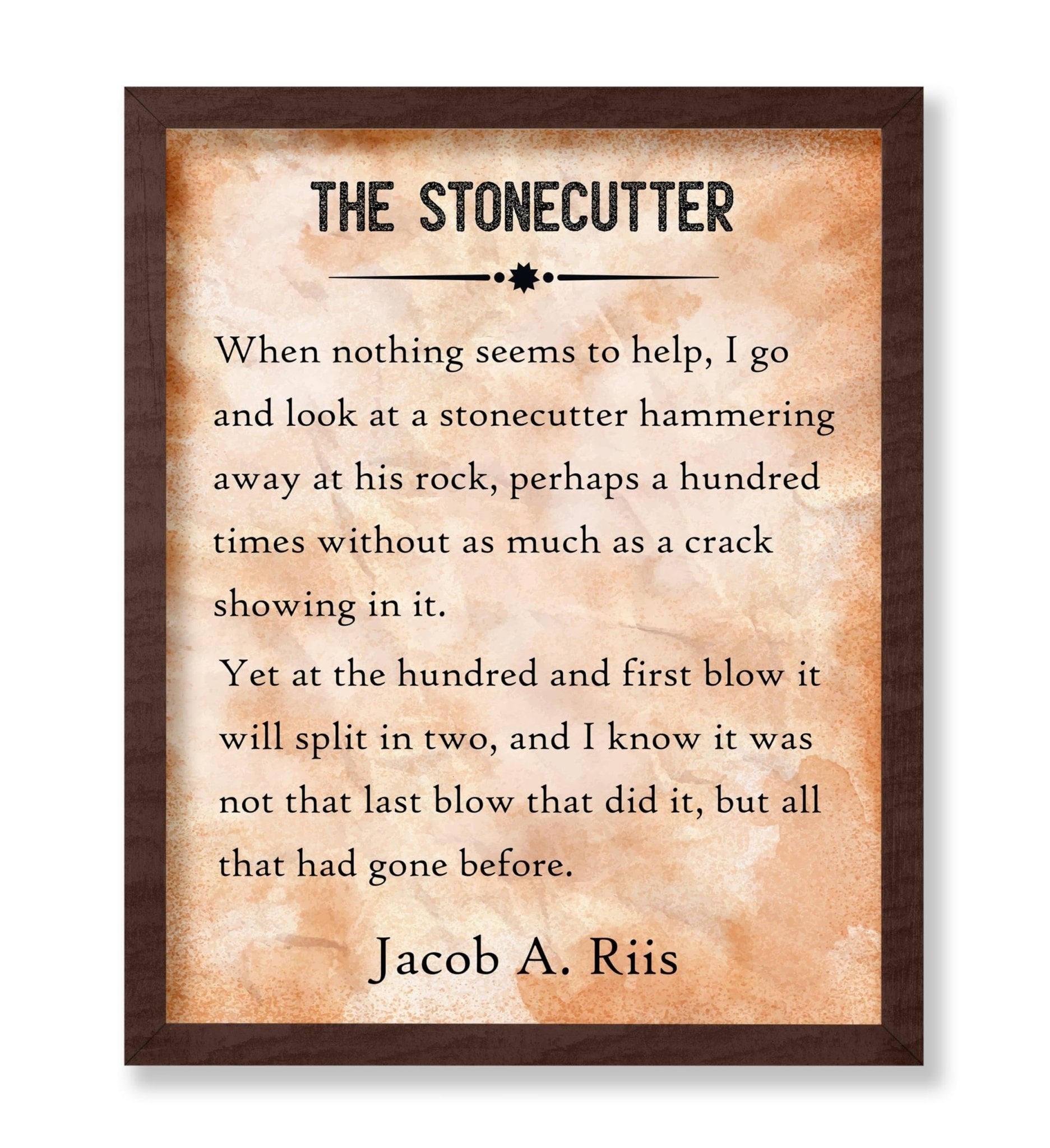 Jacob A. Riis The Stonecutter