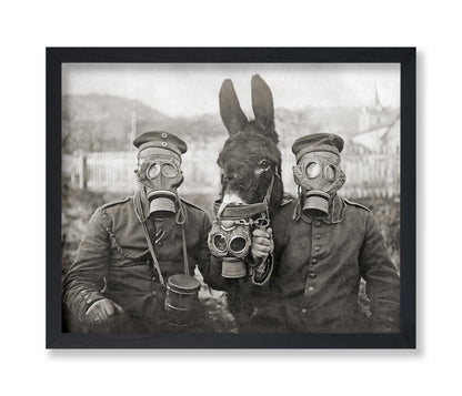 Donkey And Two Soldiers