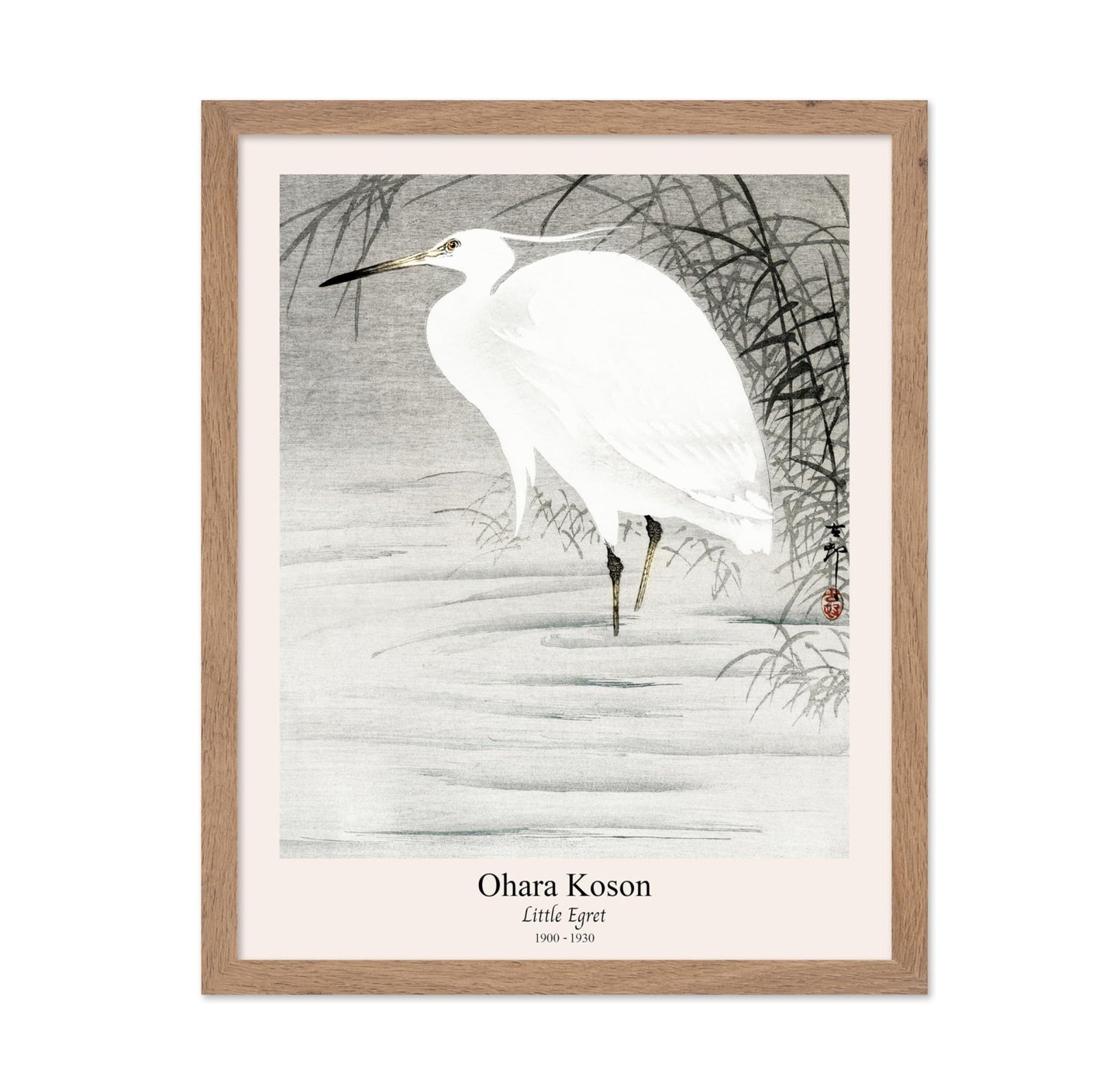 Ohara Koson - Little Egret No1