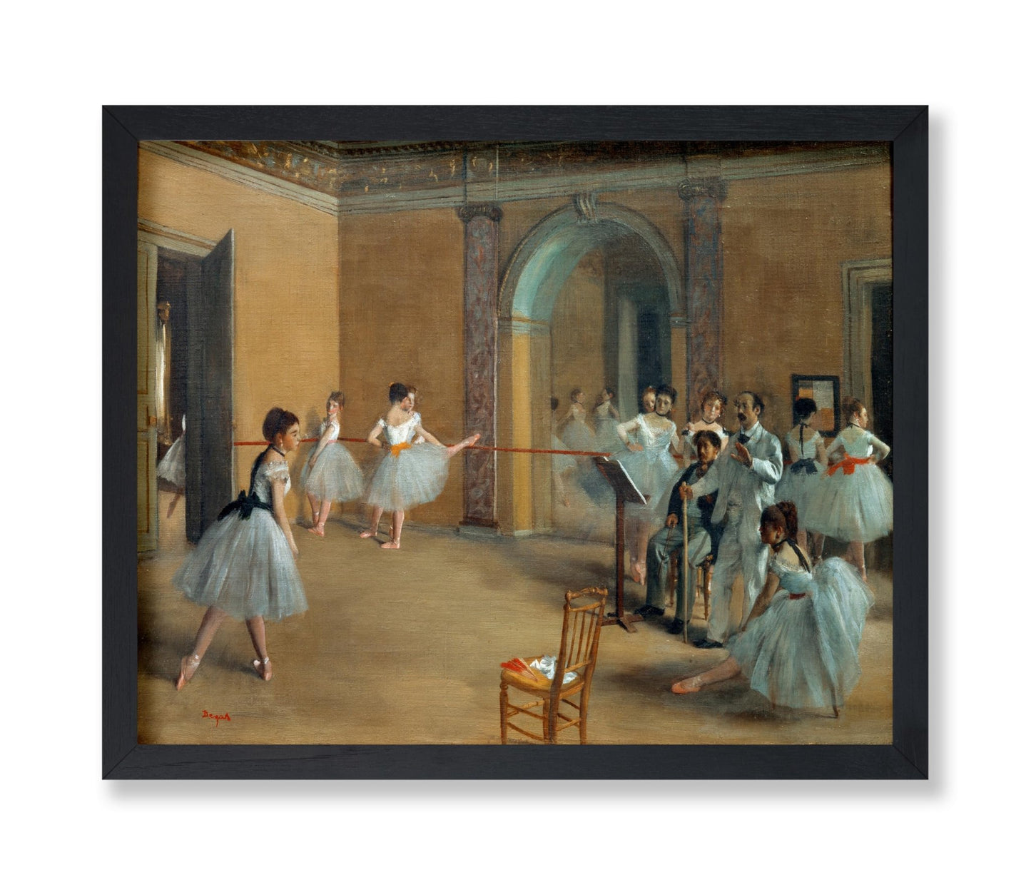 Edgar Degas - The Dance Foyer at the Opera on the rue Le Peletier