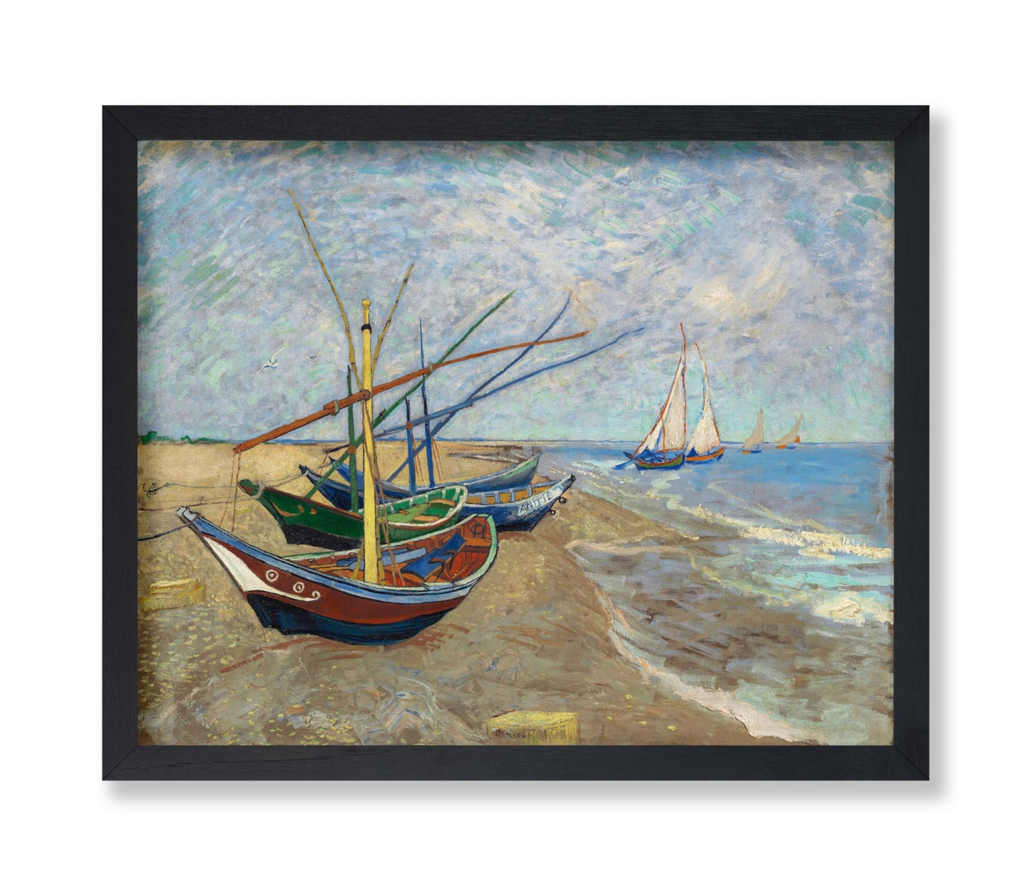 Van Gogh - Boats on the Beach of Saintes Maries