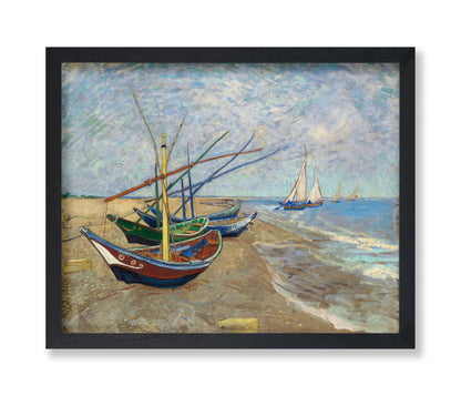 Van Gogh - Boats on the Beach of Saintes Maries
