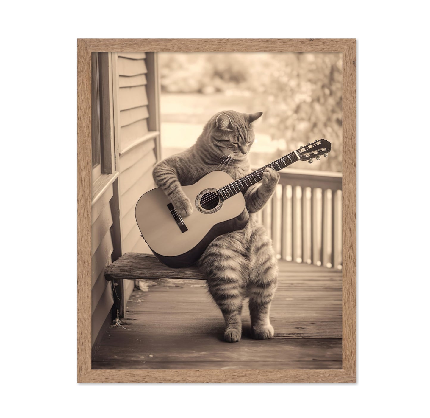 Cat Playing Guitar No2