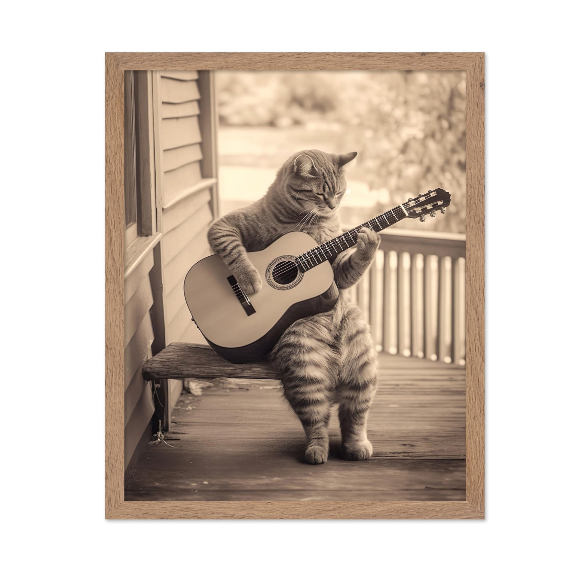 Cat Playing Guitar No2
