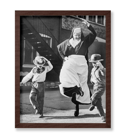 Nun Dancing With Children
