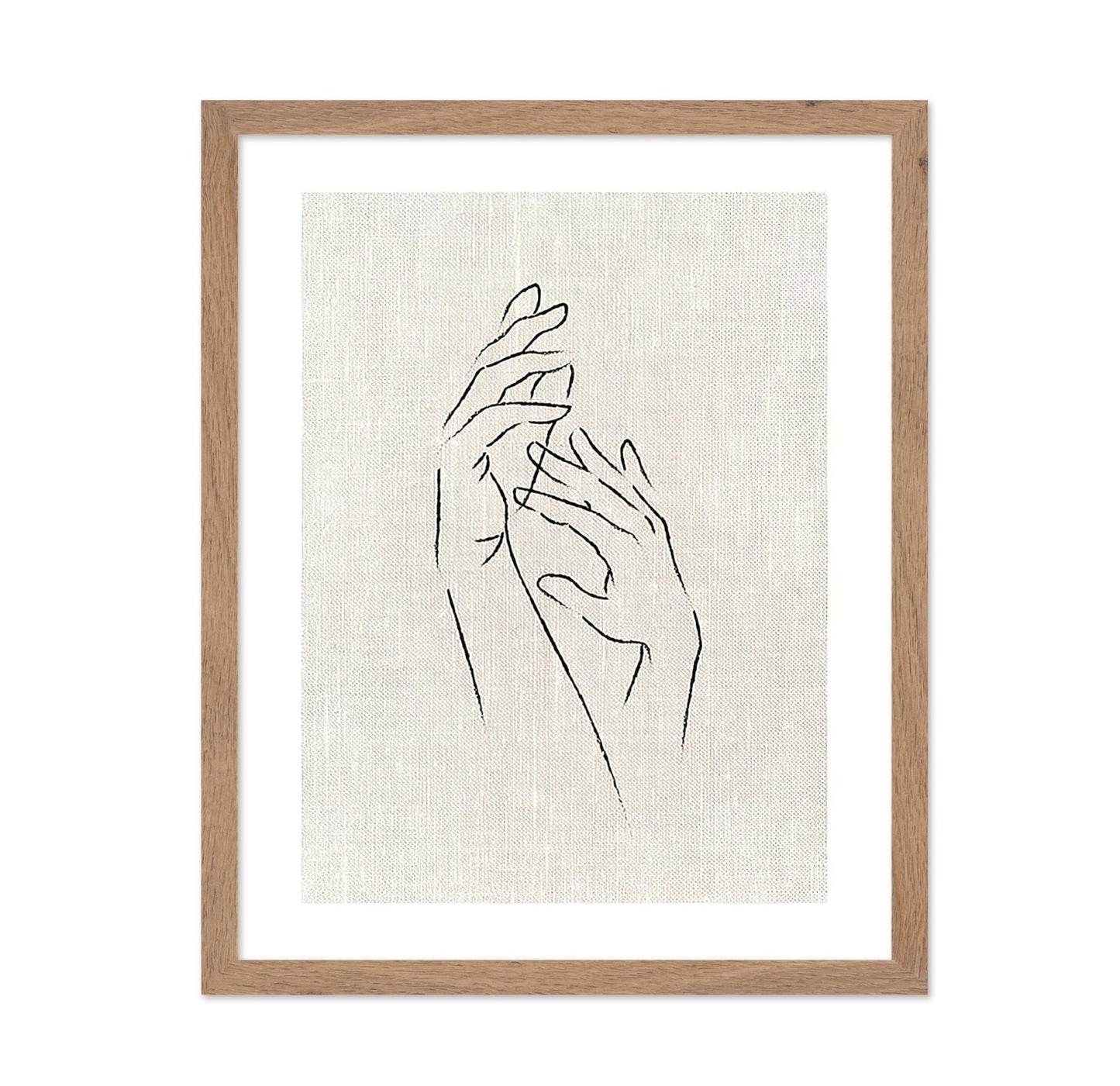 Hands Line Drawing