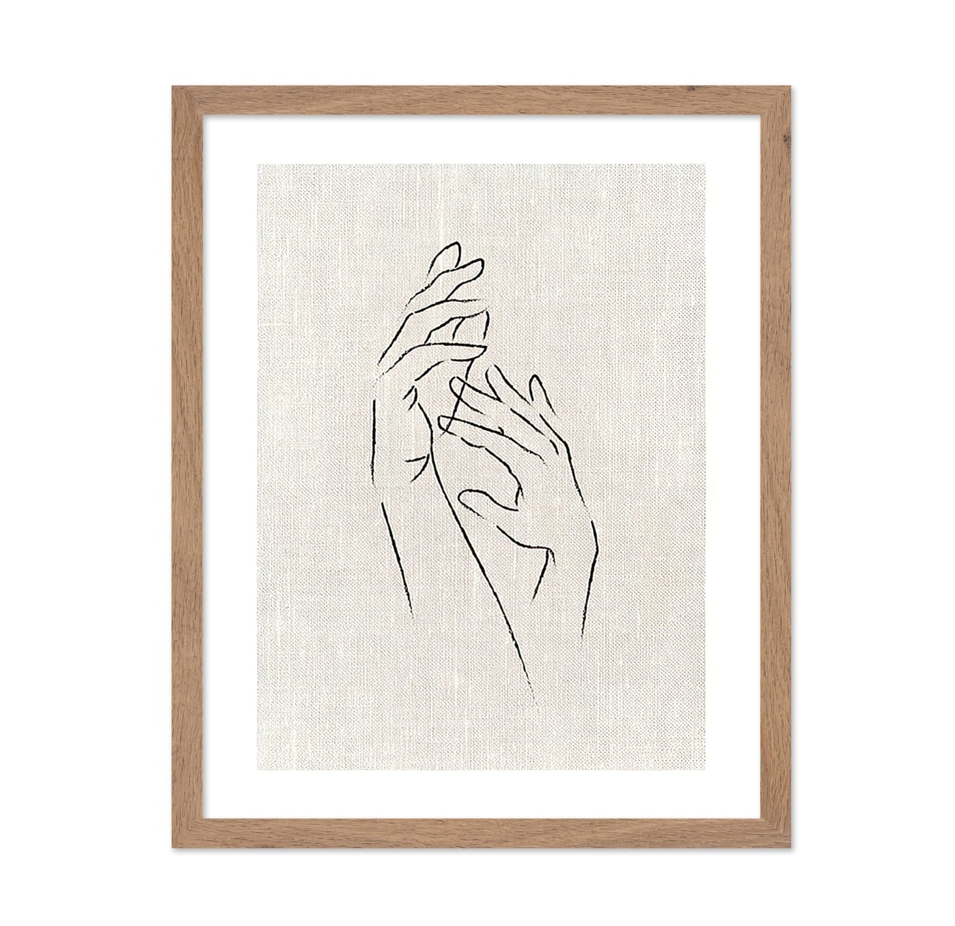 Hands Line Drawing