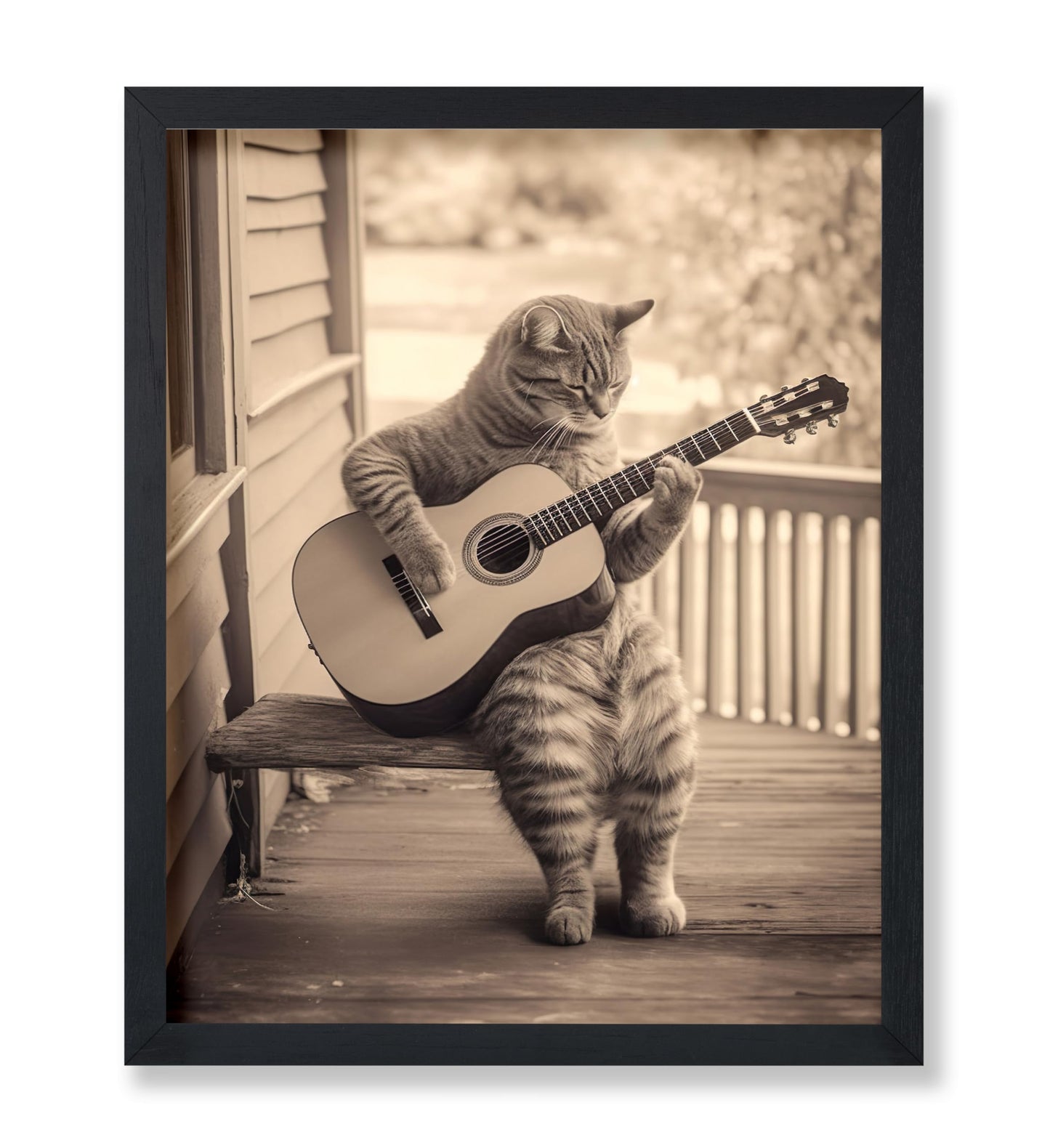 Cat Playing Guitar No2