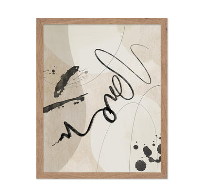 Black Ink Calligraphy
