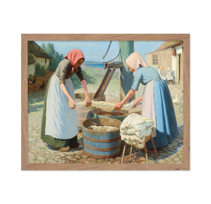 Valdemar Magaard - A Couple of Women Doing Laundry