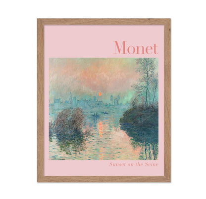 Claude Monet - Sunset on the Seine