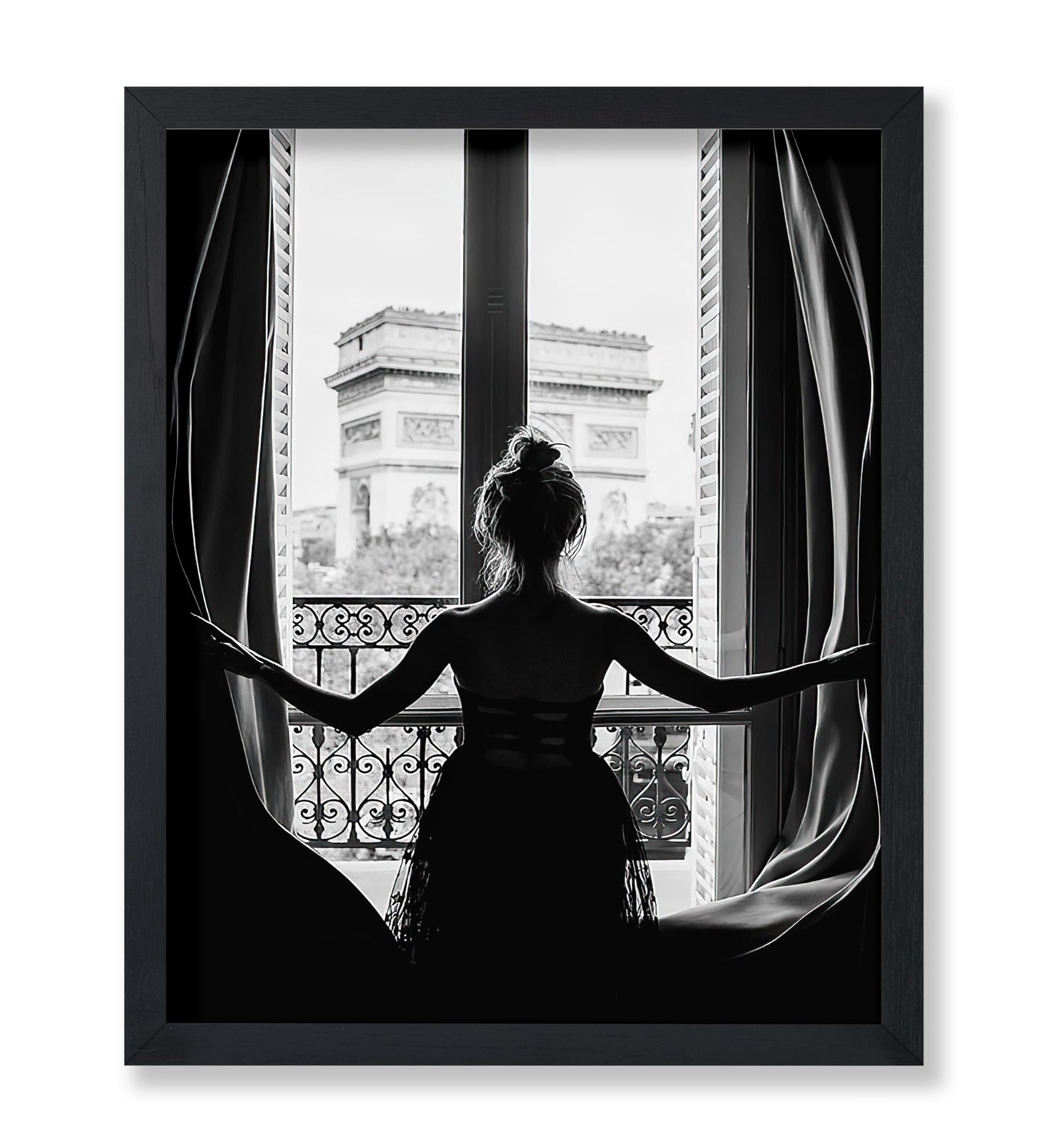 Girl in Paris Window