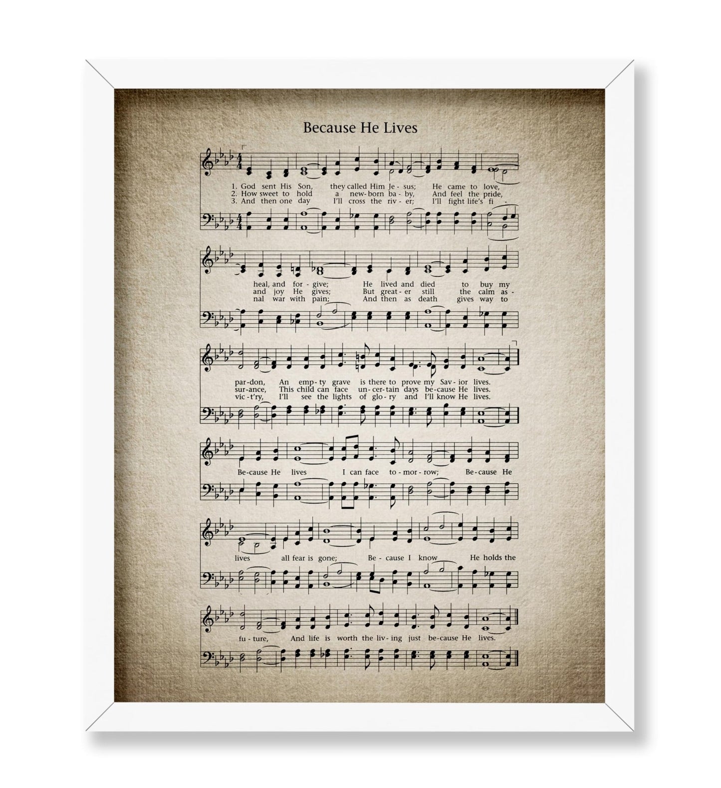 Because He Lives Hymnal Sheet