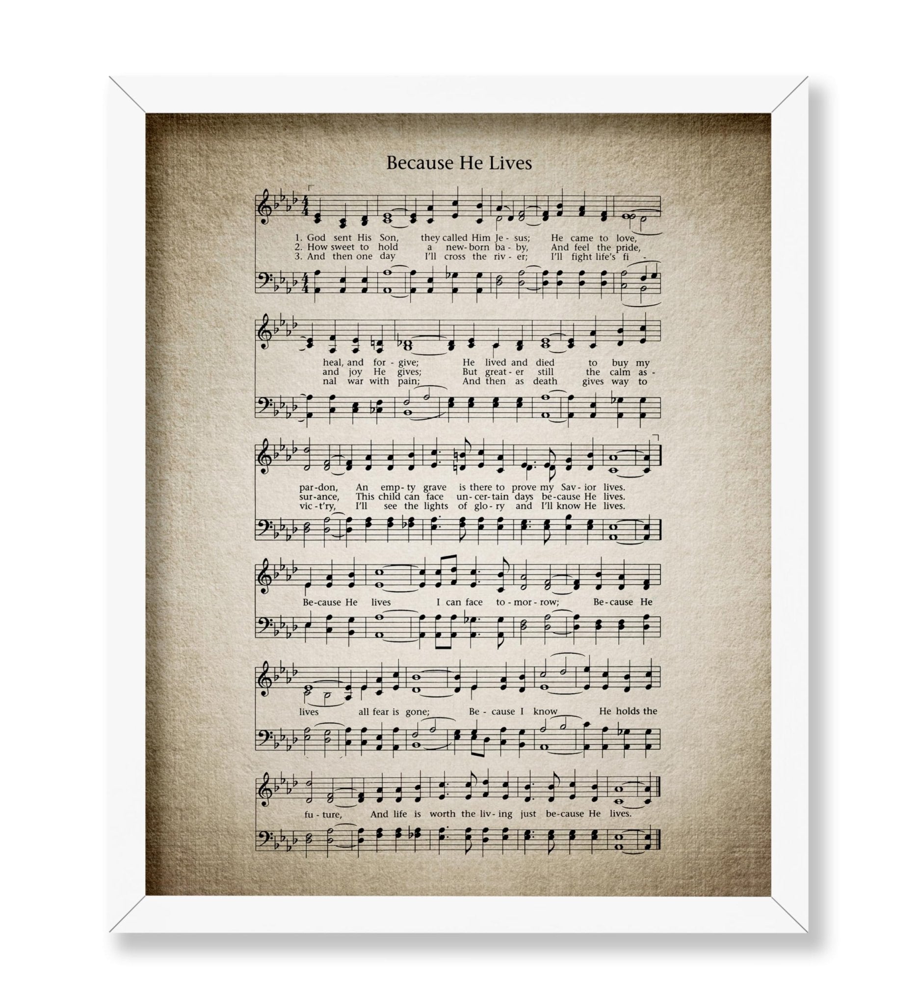 Because He Lives Hymnal Sheet