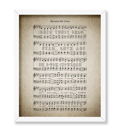 Because He Lives Hymnal Sheet