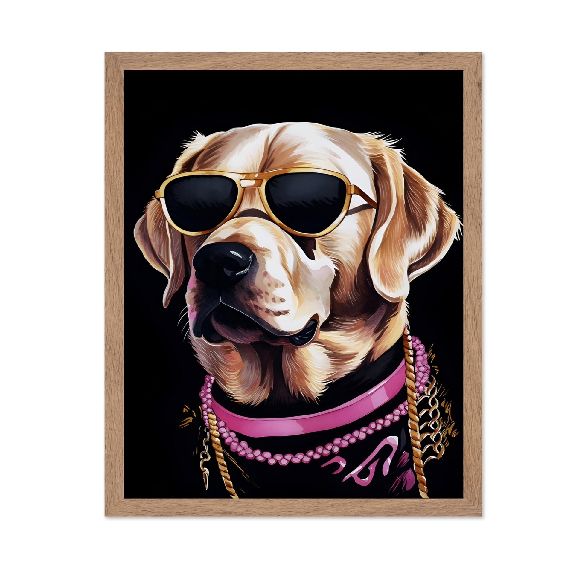 Golden Retriever in Sunglasses No1