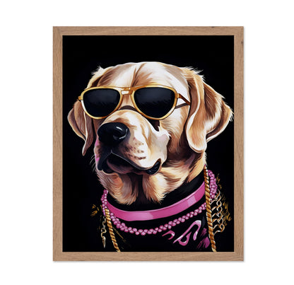 Golden Retriever in Sunglasses No1