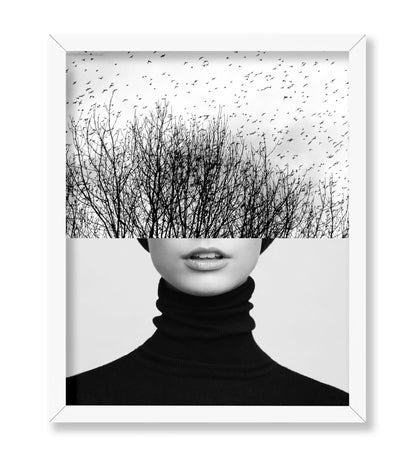 Woman & Trees Collage