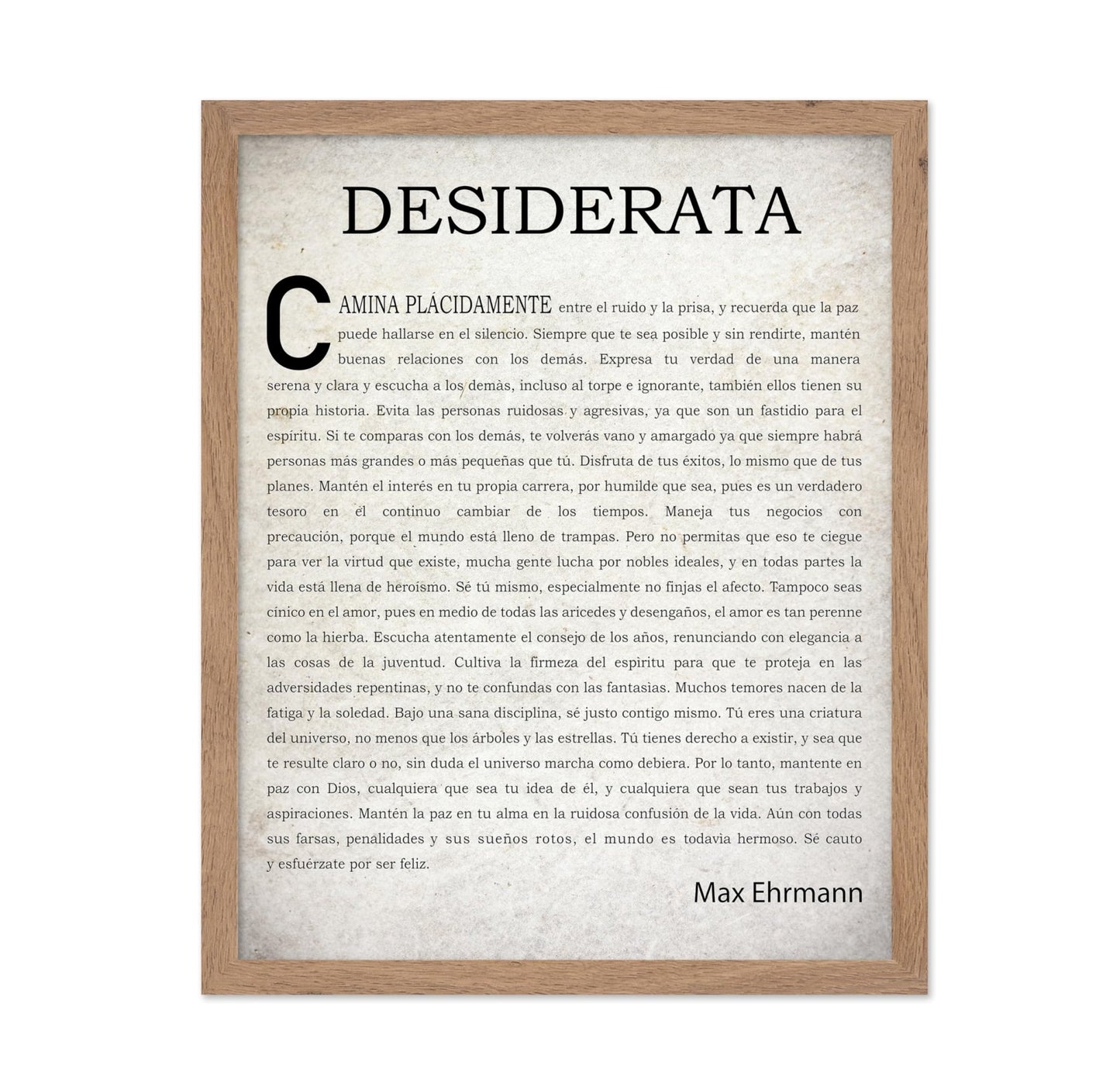 Max Ehrmann Desiderata