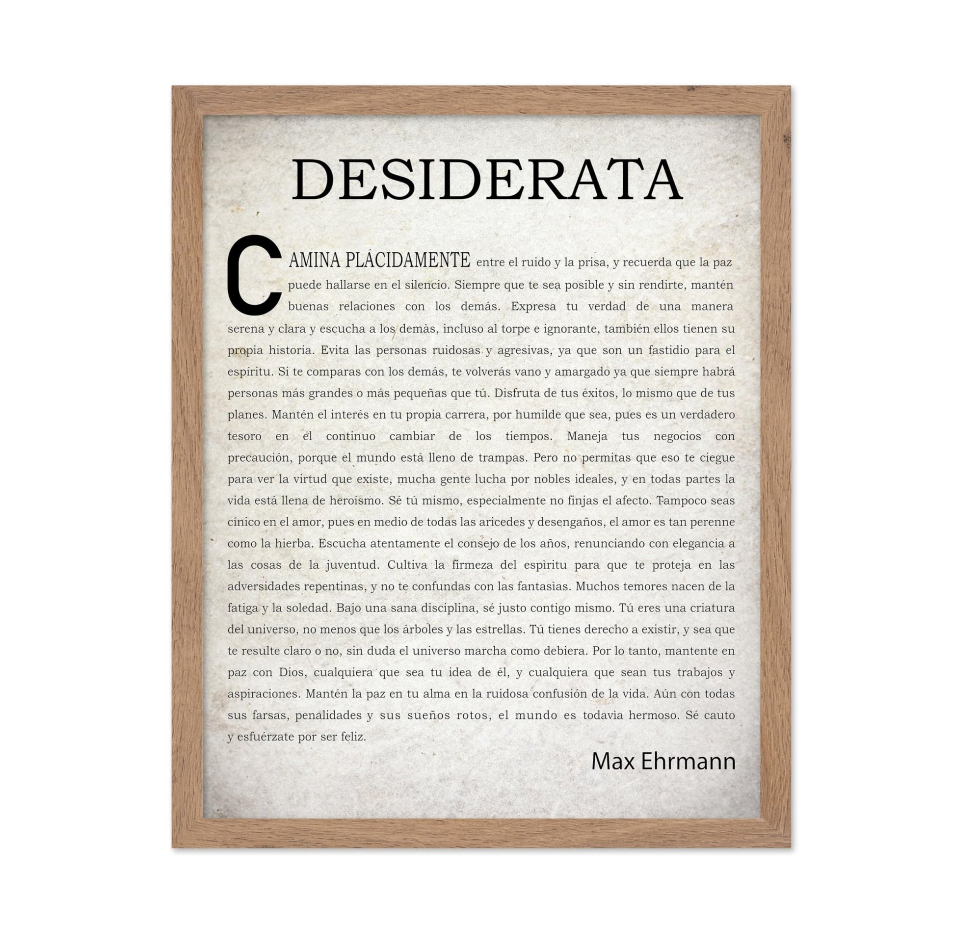 Max Ehrmann Desiderata