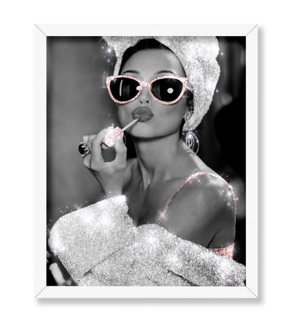 Audrey Hepburn in Glitter Sunglasses