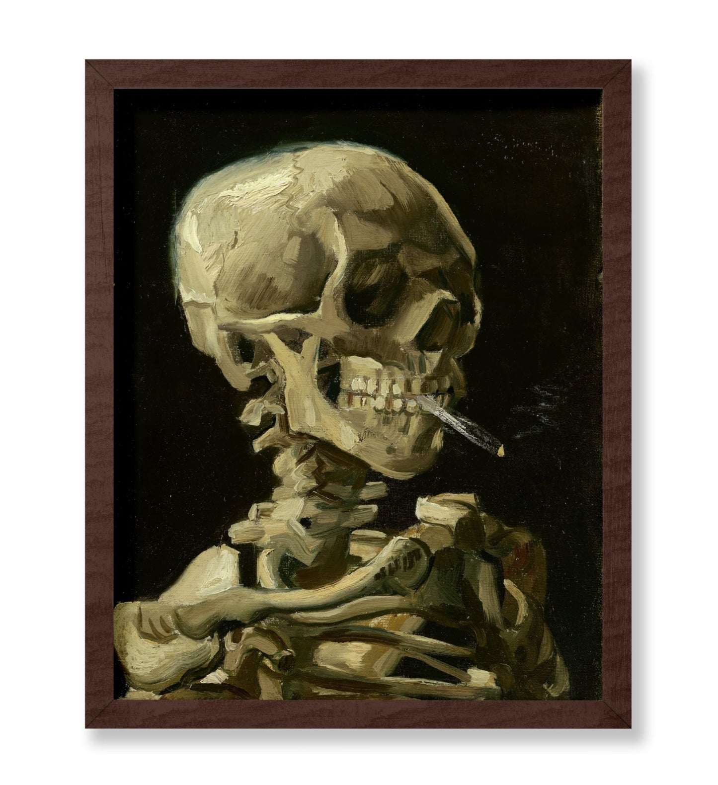 Van Gogh - Skull of a Skeleton with Burning Cigarette