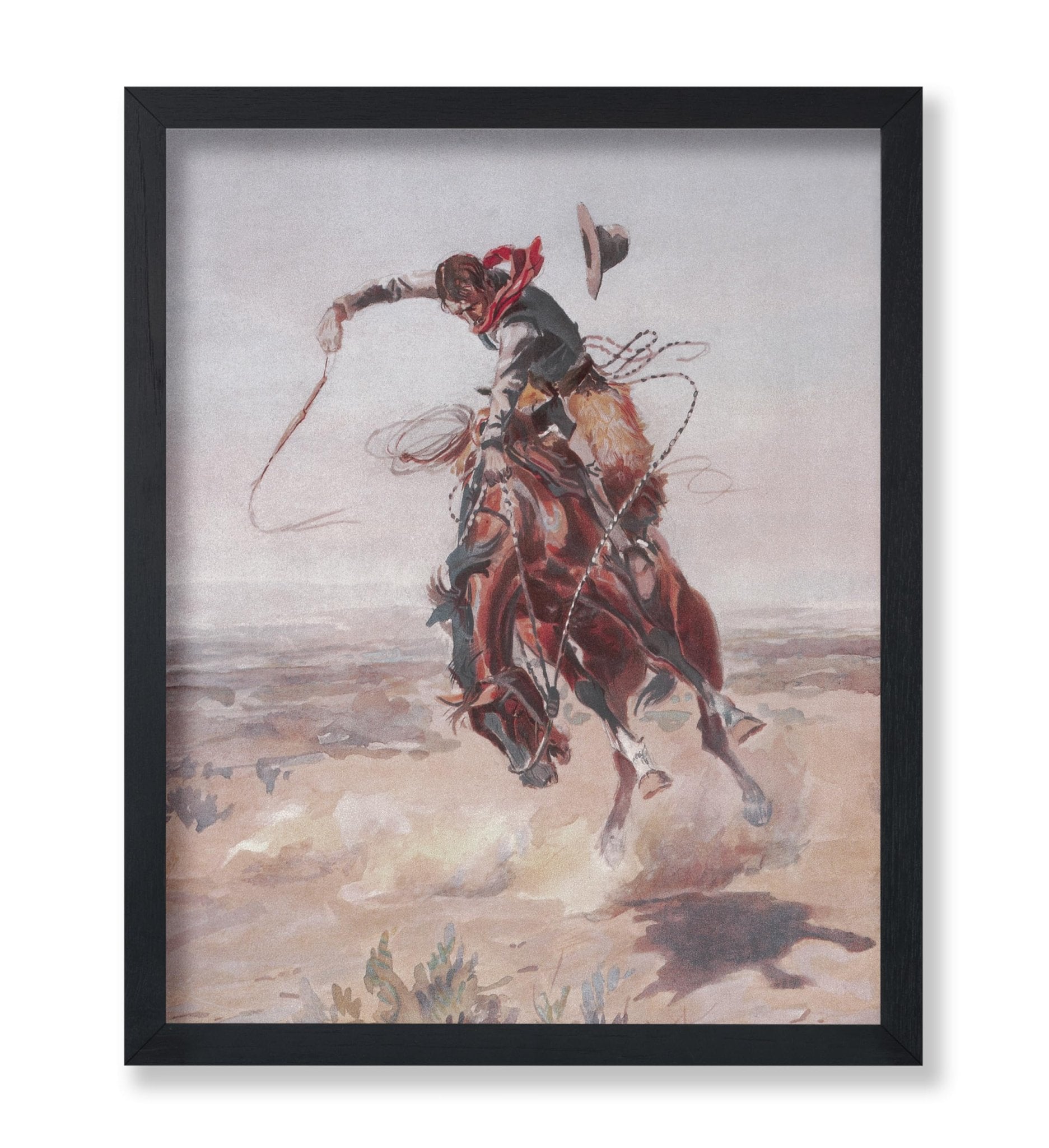 Charles Marion Russell - A Bad Hoss No1