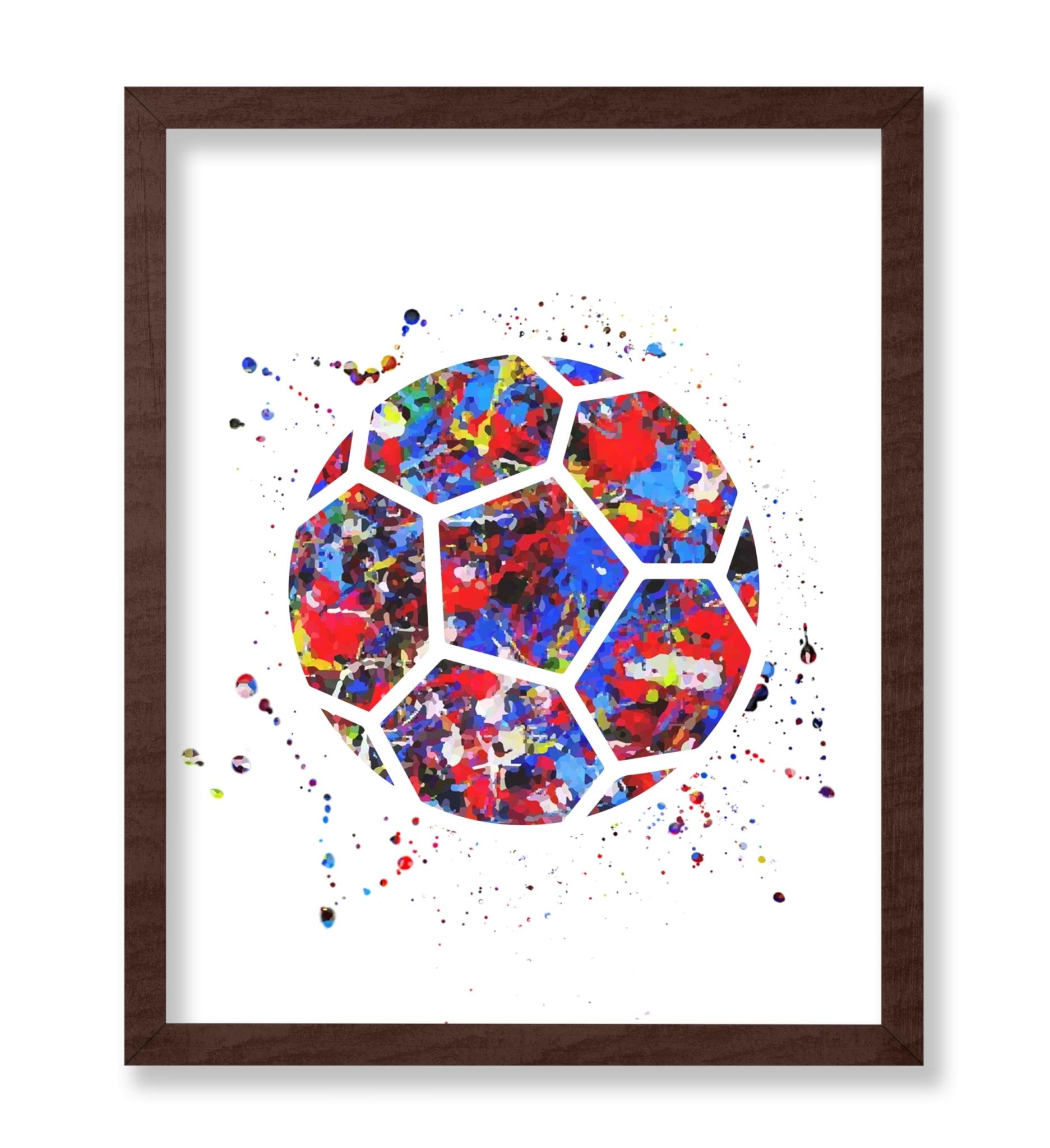 Watercolor Soccer No2