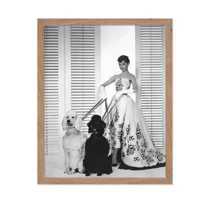 Audrey With Poodles