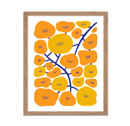 Abstract Yellow Floral