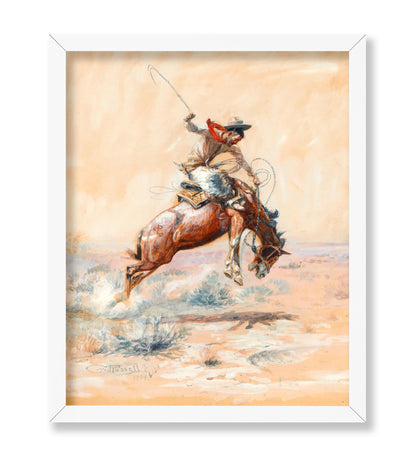 Charles Marion Russell - Powder River, Let 'er Buck