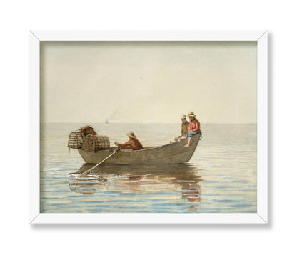 Three Boys in a Dory with Lobster Pots