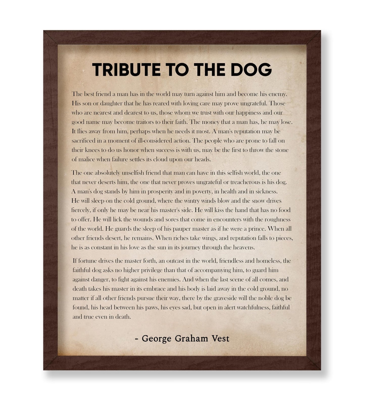 Tribute to the Dog