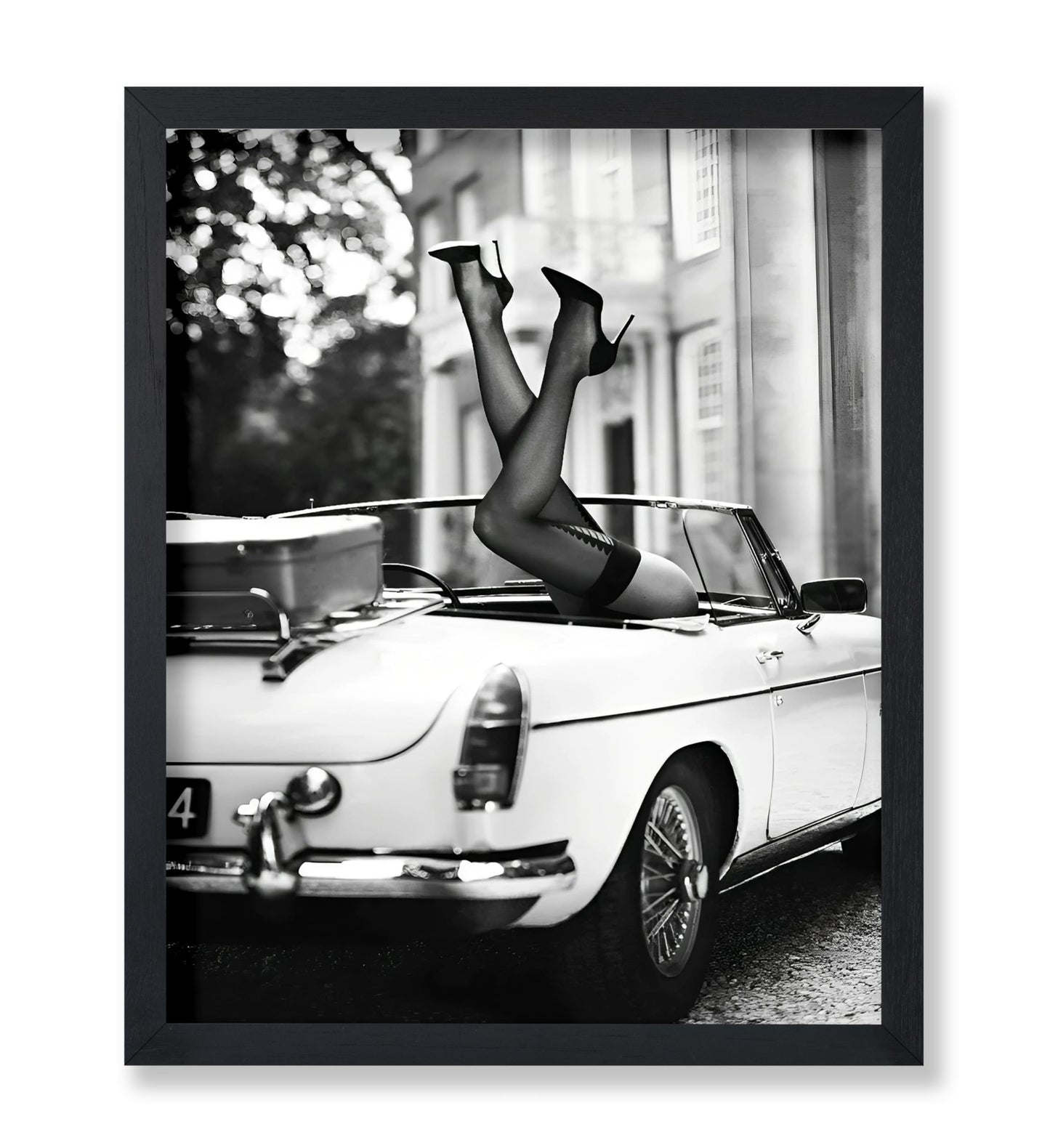 High Heels In Classic Car