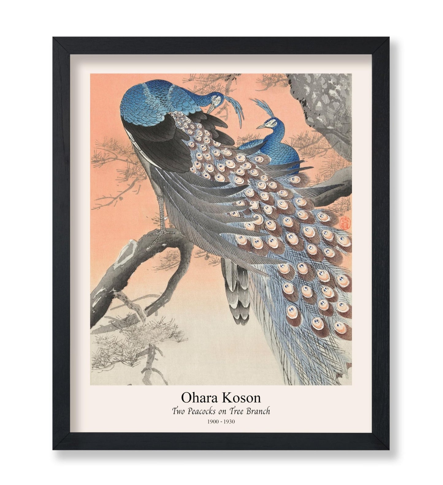 Ohara Koson - Two Peacocks No1