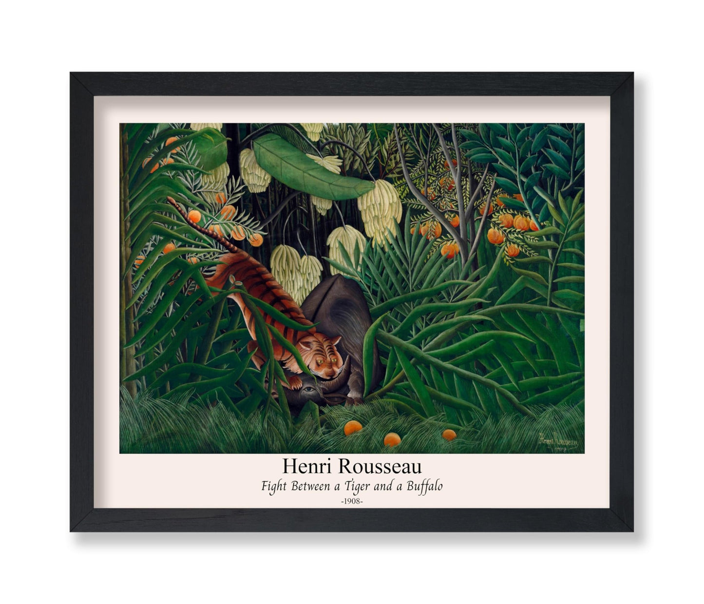Henri Rousseau - Tiger & Buffalo No1