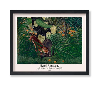 Henri Rousseau - Tiger & Buffalo No1