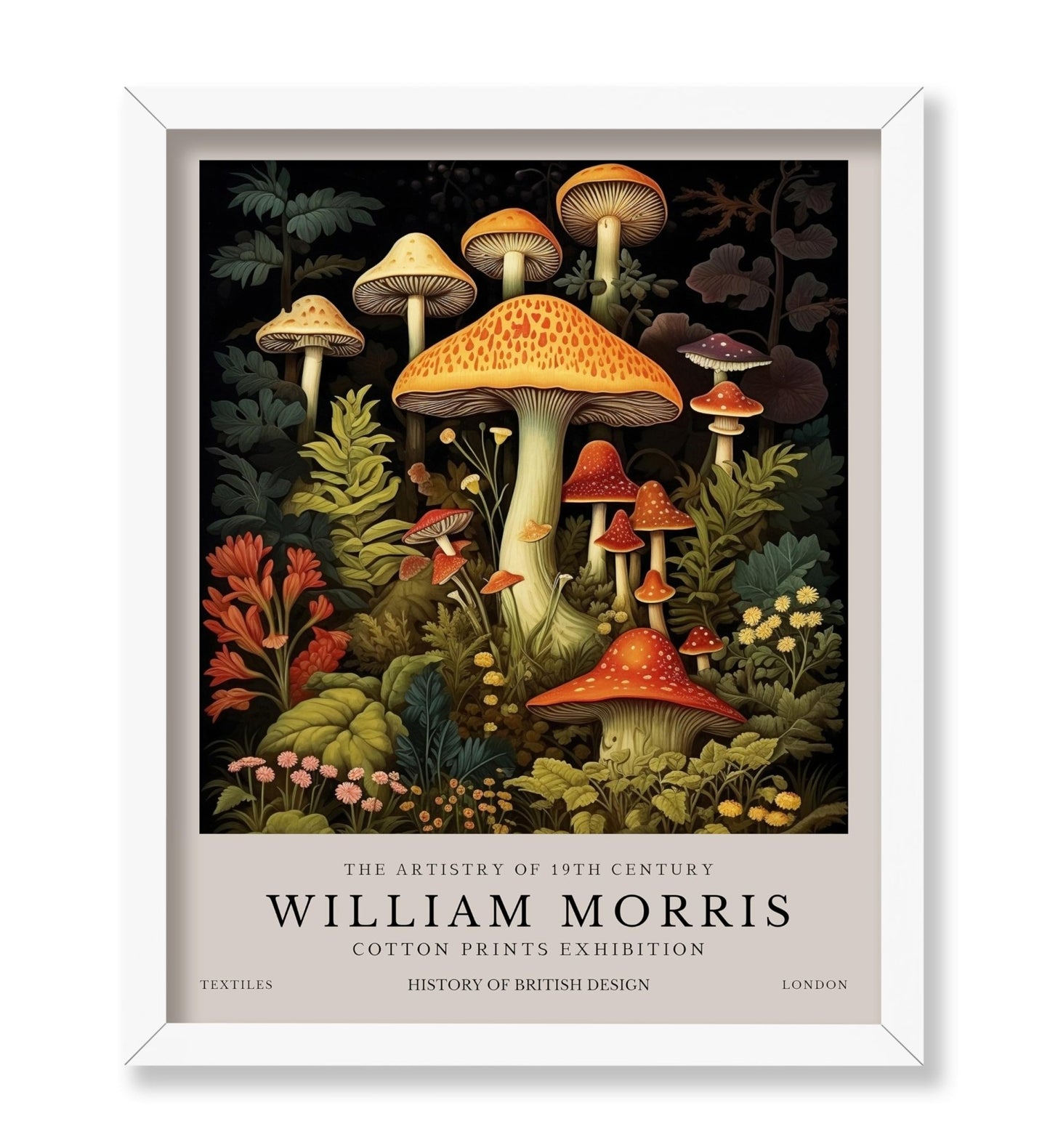 William Morris - Mushrooms No1
