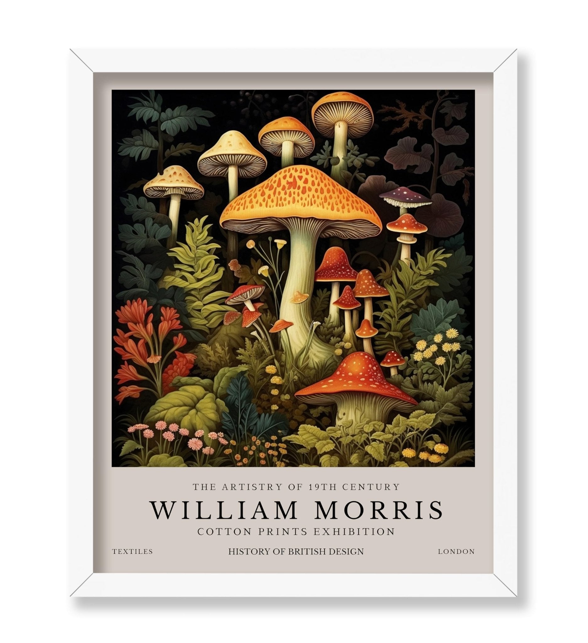 William Morris - Mushrooms No1