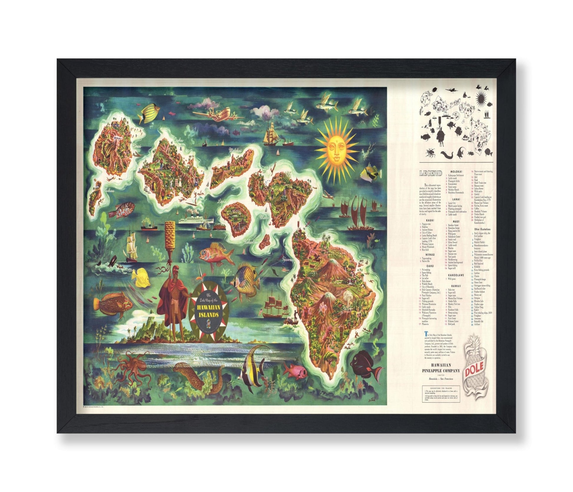 Map of The Hawaiian Islands