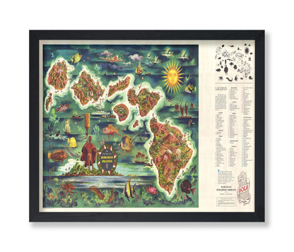 Map of The Hawaiian Islands