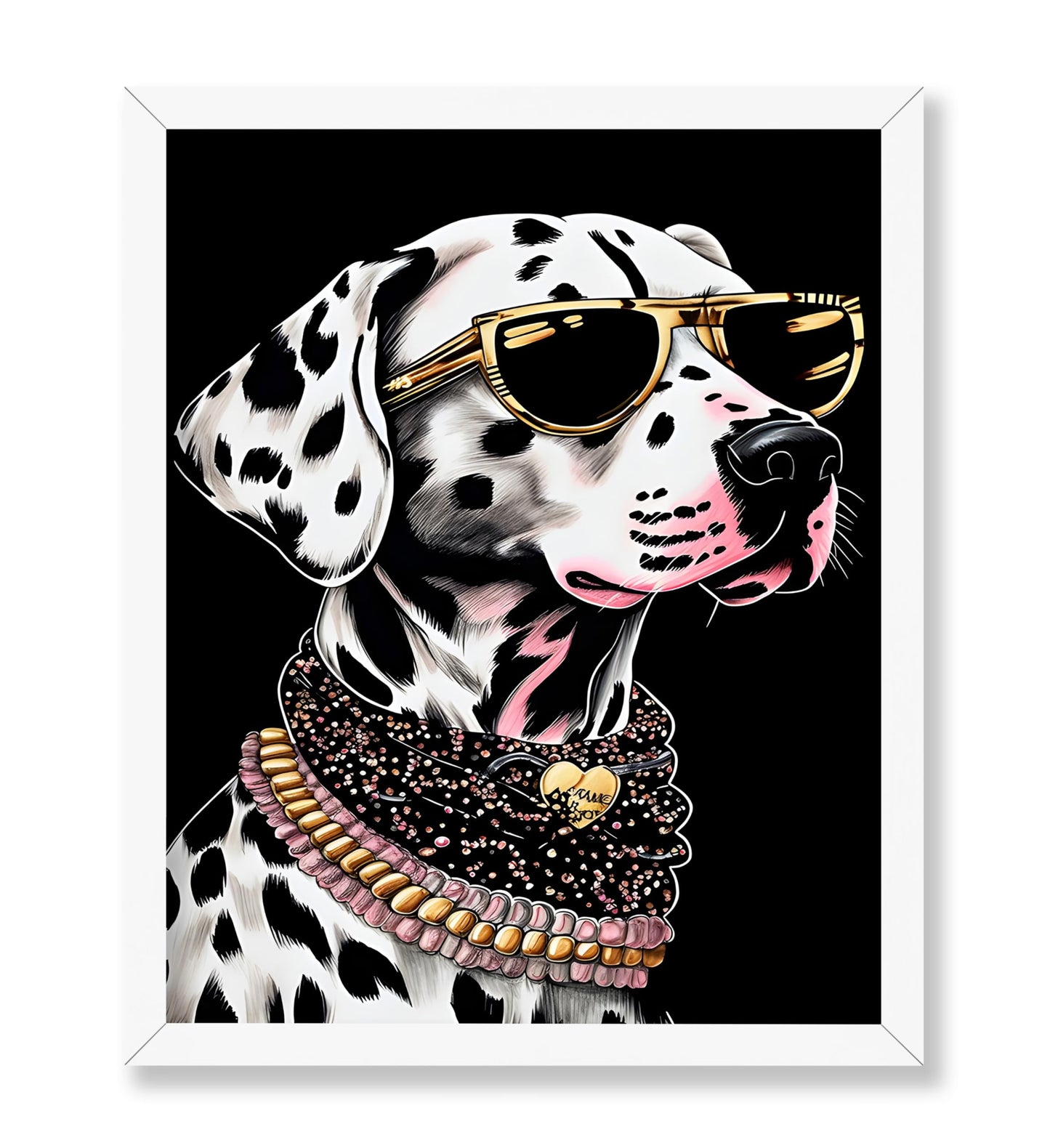 Dalmatian in Glasses No1