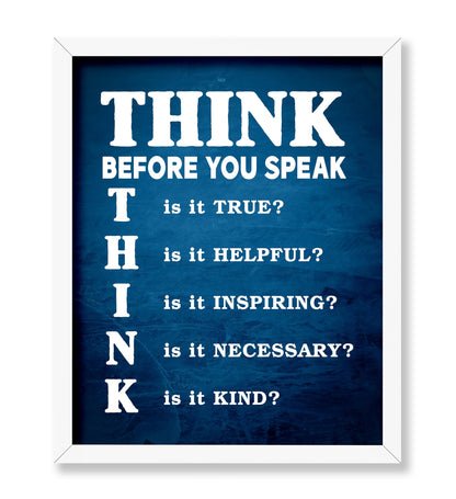 Think Before You Speak No1