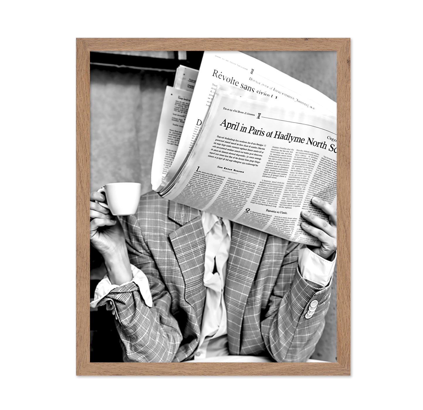 Woman Reading Newspaper