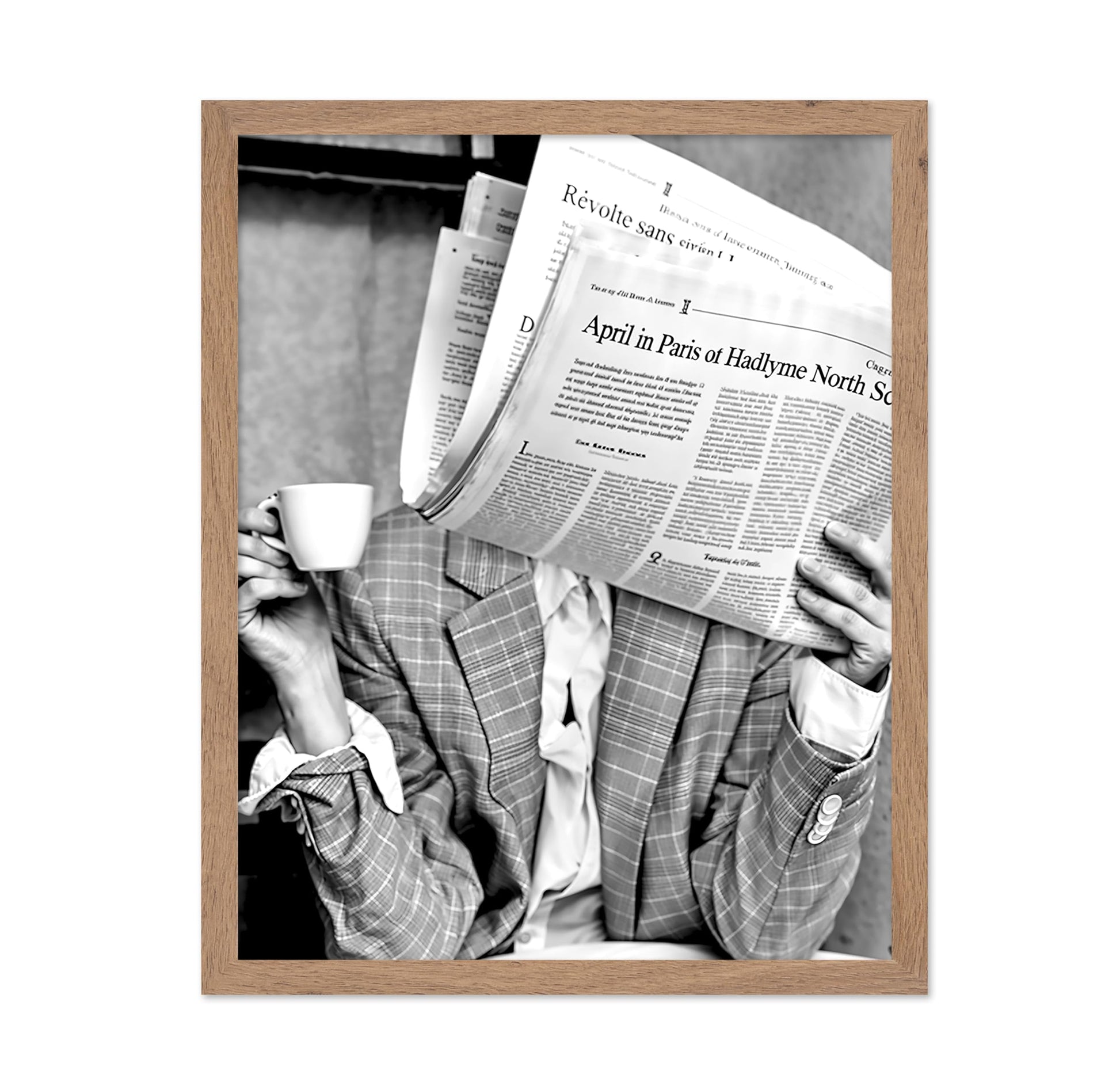 Woman Reading Newspaper