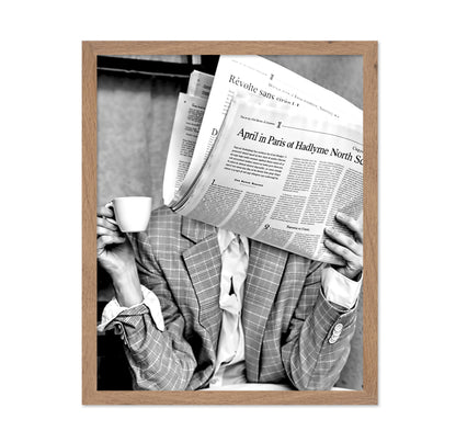 Woman Reading Newspaper