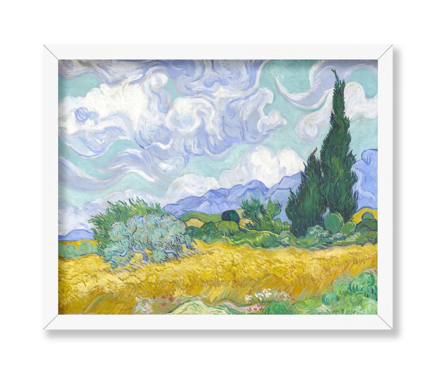 Van Gogh - Wheat Field with Cypresses No1