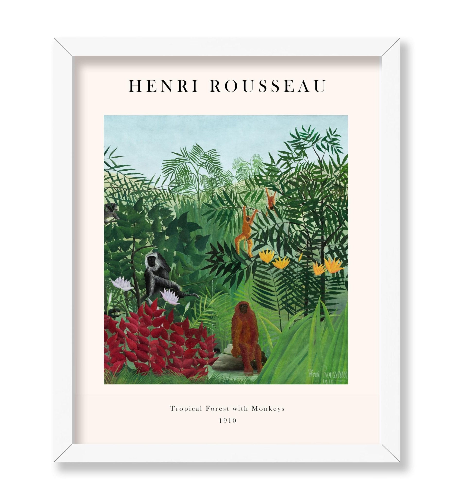 Henri Rousseau - Tropical Forest with Monkeys