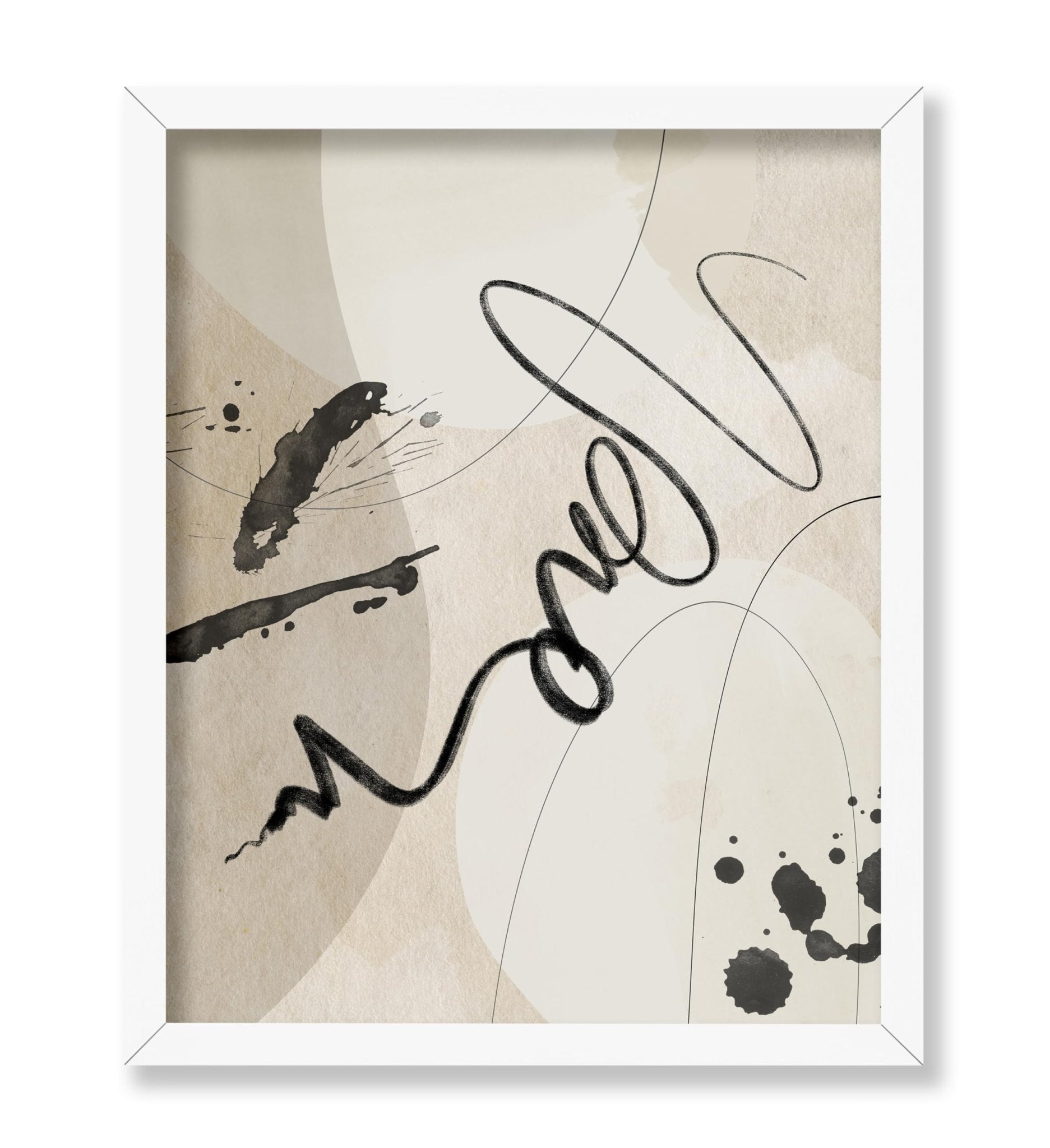 Black Ink Calligraphy