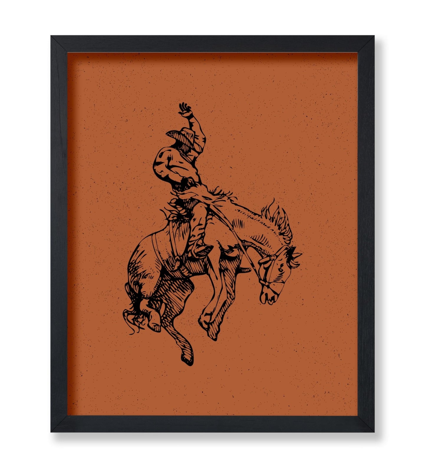 Brown Cowboy Horseback